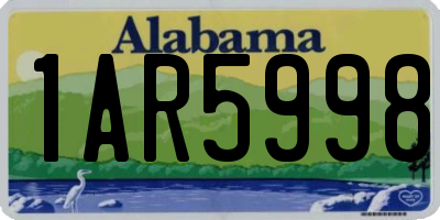 AL license plate 1AR5998