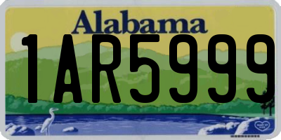 AL license plate 1AR5999
