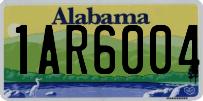 AL license plate 1AR6004
