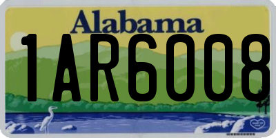 AL license plate 1AR6008