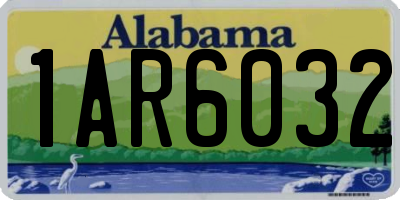 AL license plate 1AR6032