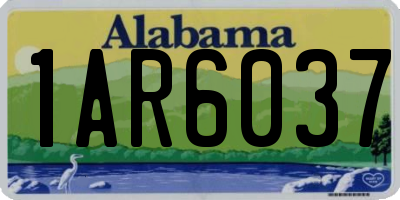 AL license plate 1AR6037