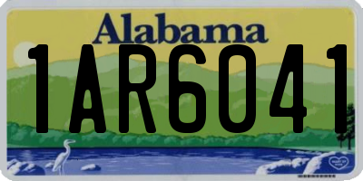 AL license plate 1AR6041