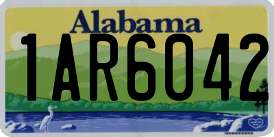 AL license plate 1AR6042