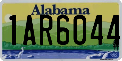 AL license plate 1AR6044
