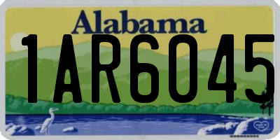 AL license plate 1AR6045