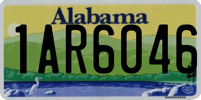 AL license plate 1AR6046