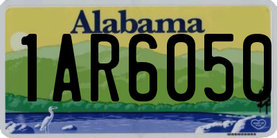 AL license plate 1AR6050