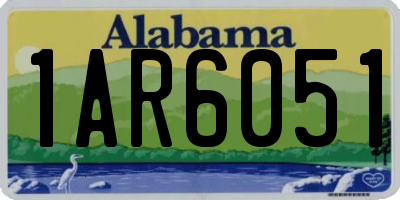 AL license plate 1AR6051
