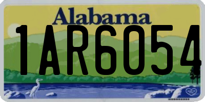 AL license plate 1AR6054