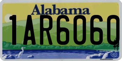 AL license plate 1AR6060