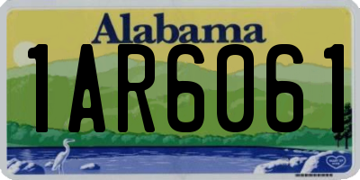 AL license plate 1AR6061