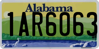 AL license plate 1AR6063