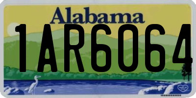 AL license plate 1AR6064
