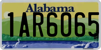 AL license plate 1AR6065