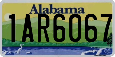 AL license plate 1AR6067