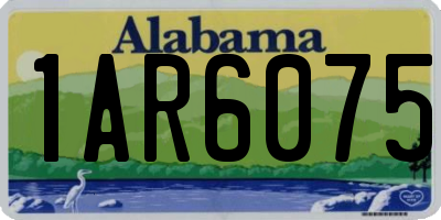 AL license plate 1AR6075
