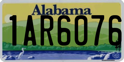 AL license plate 1AR6076