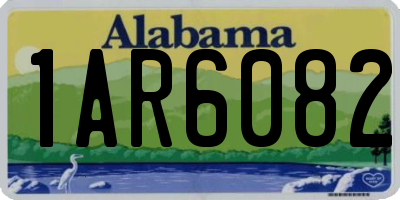 AL license plate 1AR6082