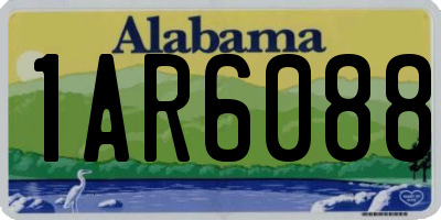 AL license plate 1AR6088