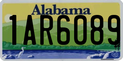 AL license plate 1AR6089
