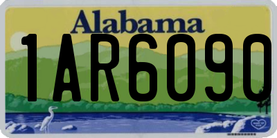 AL license plate 1AR6090