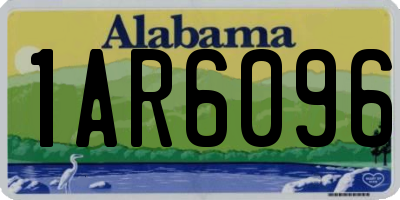 AL license plate 1AR6096