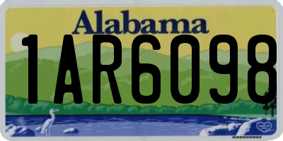 AL license plate 1AR6098