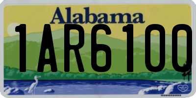 AL license plate 1AR6100