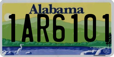 AL license plate 1AR6101