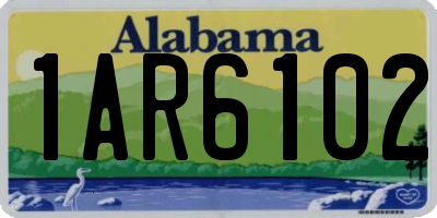 AL license plate 1AR6102