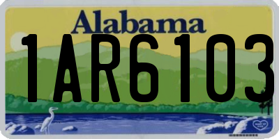 AL license plate 1AR6103