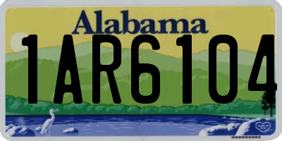 AL license plate 1AR6104