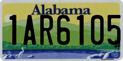 AL license plate 1AR6105