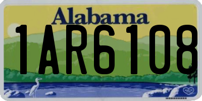 AL license plate 1AR6108