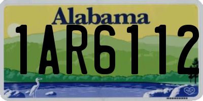 AL license plate 1AR6112