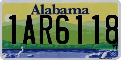 AL license plate 1AR6118