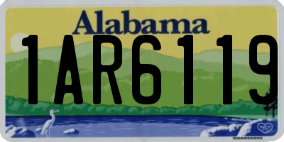 AL license plate 1AR6119
