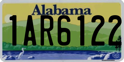 AL license plate 1AR6122