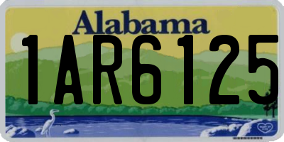 AL license plate 1AR6125