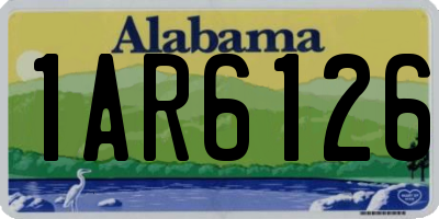 AL license plate 1AR6126