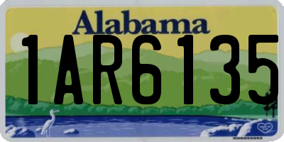 AL license plate 1AR6135
