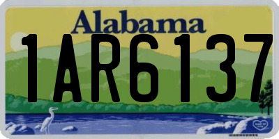 AL license plate 1AR6137