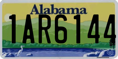 AL license plate 1AR6144