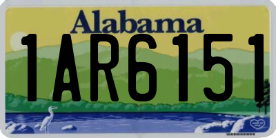 AL license plate 1AR6151