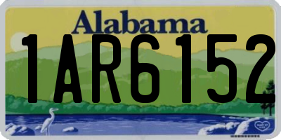 AL license plate 1AR6152