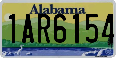AL license plate 1AR6154