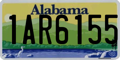 AL license plate 1AR6155