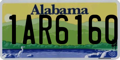 AL license plate 1AR6160