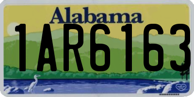 AL license plate 1AR6163
